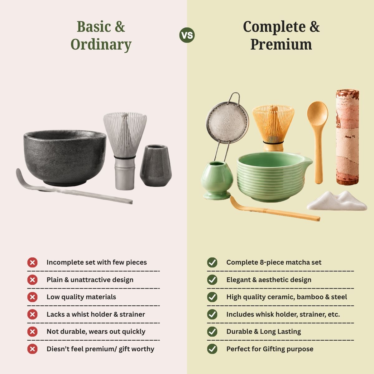 Luxury 8-Piece Matcha Tea Set