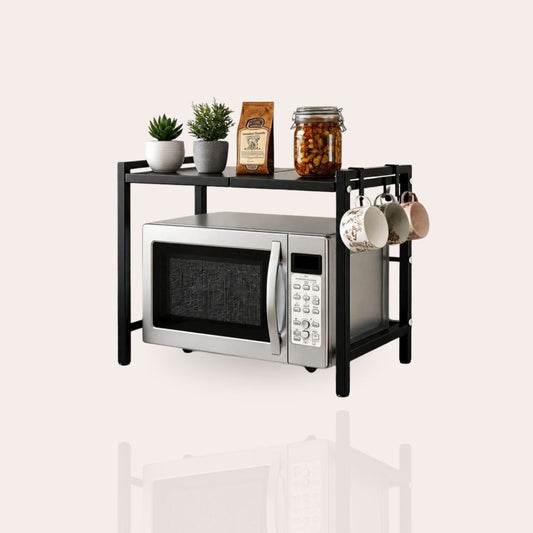 Expandable Carbon Steel Microwave & OTG Stand