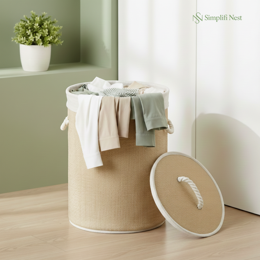 Simplifi Nest Round Premium Bamboo Laundry & Storage Basket