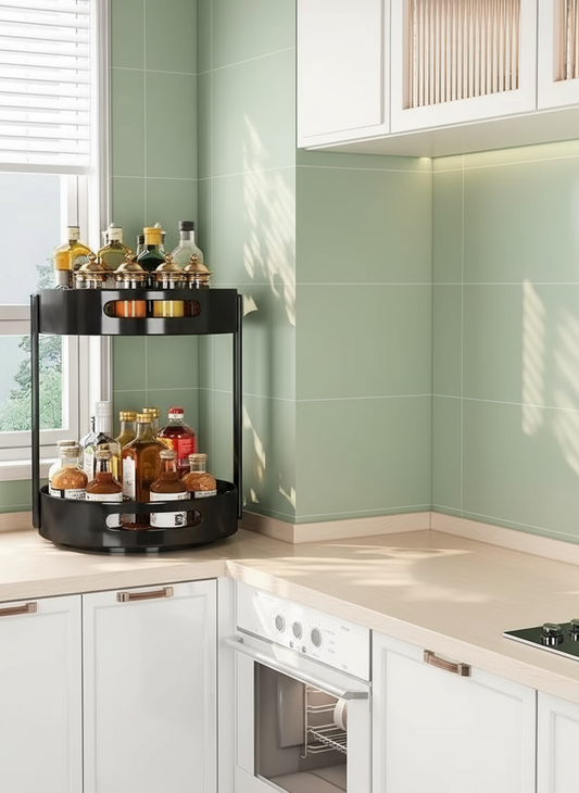 2-Tier Round 360° Kitchen Rack - SimplifiNest