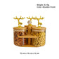 Bamboo & Glass Airtight Jar Set – 3 Pc