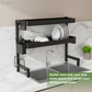 Over Sink Stainless Steel Dish Rack Multi-Compartment Bartan Stand India – SimplifiNest 65cm 85cm