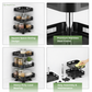 3-Tier 360° Rotating Kitchen Rack