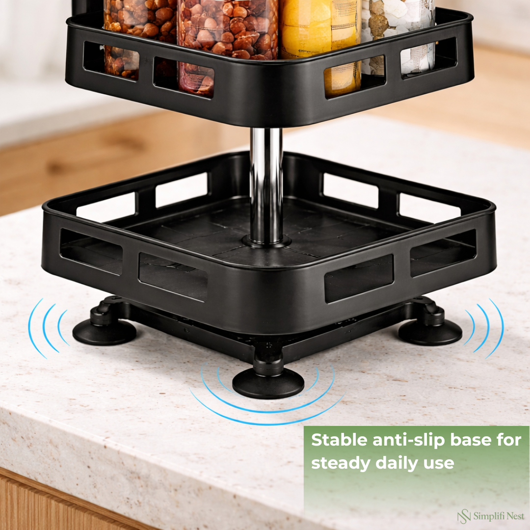 3-Tier 360° Rotating Kitchen Rack