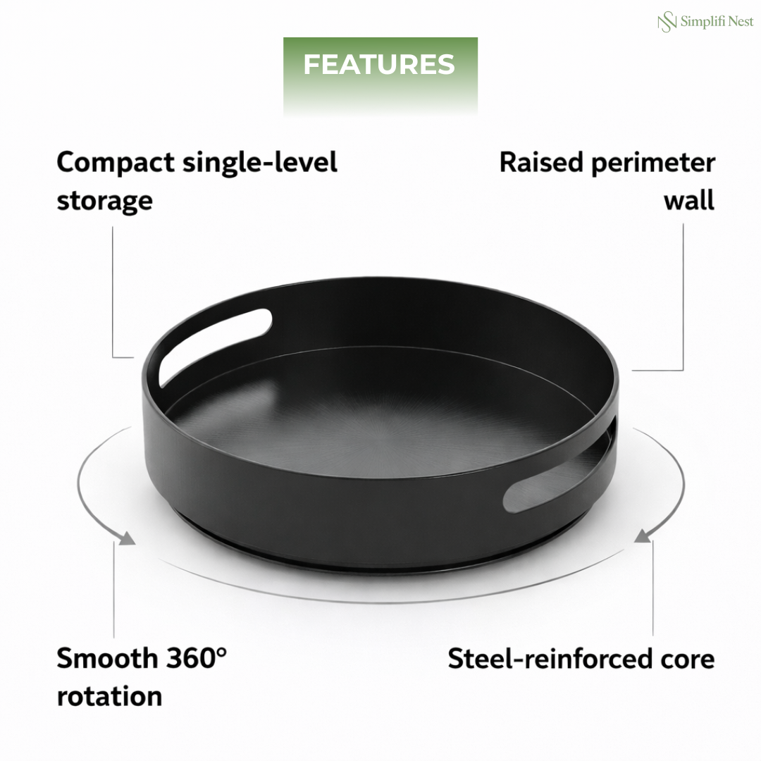 1-Tier Round 360° Kitchen Rack