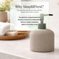 Ribbed Ceramic Soap Dispenser