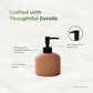 Ribbed Ceramic Soap Dispenser