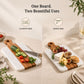 White Marble & Acacia Wood Chopping & Serving Board