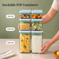 POP One-Touch Airtight Containers – Set of 6 | Stackable & BPA-Free | Patented