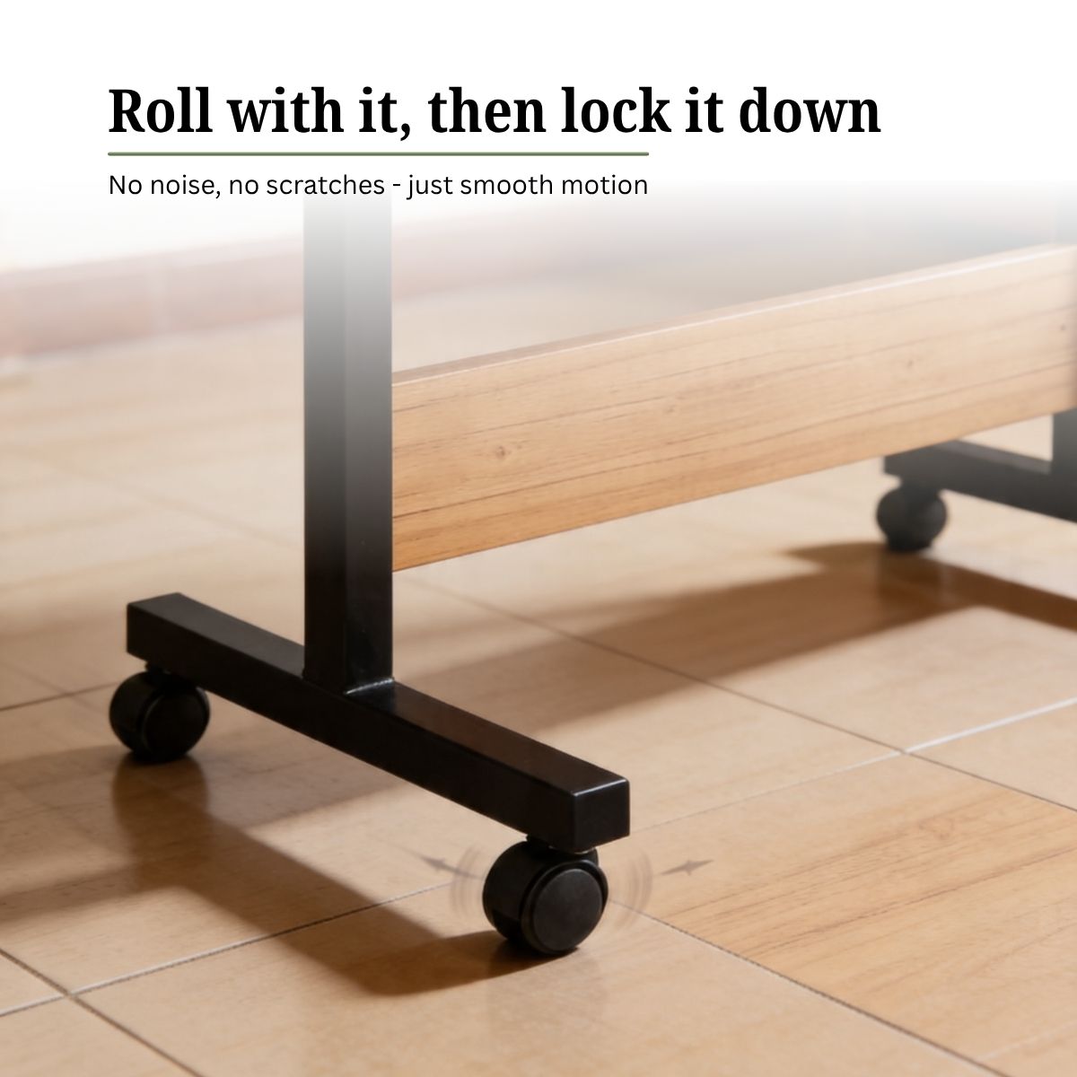 Adjustable Height Laptop Table & Standing Desk | 60–90cm | Wood + Iron