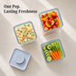 POP One-Touch Airtight Containers – Set of 6 | Stackable & BPA-Free | Patented