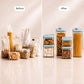 POP One-Touch Airtight Containers – Set of 6 | Stackable & BPA-Free | Patented