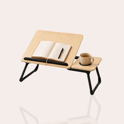Foldable Bed Desk for Laptop & Kids Study – with Cup Holder & Tilting Tray