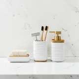 Premium 3-Piece Ceramic Bathroom Accessory Set