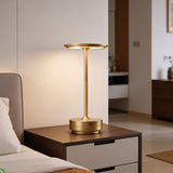 Rechargeable Cordless Metal Table Lamp | Touch Control | 3 Light Modes | Type-C | Heavy Base | 6–8 Hrs Battery