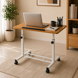 Adjustable Height Laptop Table & Standing Desk | 60–90cm | Wood + Iron