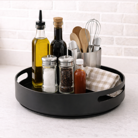 1-Tier Round 360° Kitchen Rack