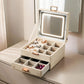 Large LED Jewelry & Makeup Organizer Box