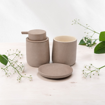 Elegant 3-Piece Ceramic Bathroom Set