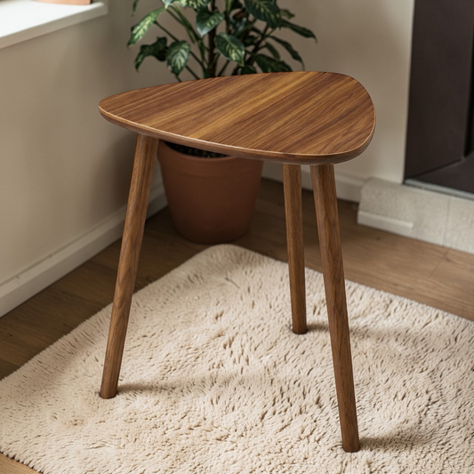Modern Triangle Tripod Side Table