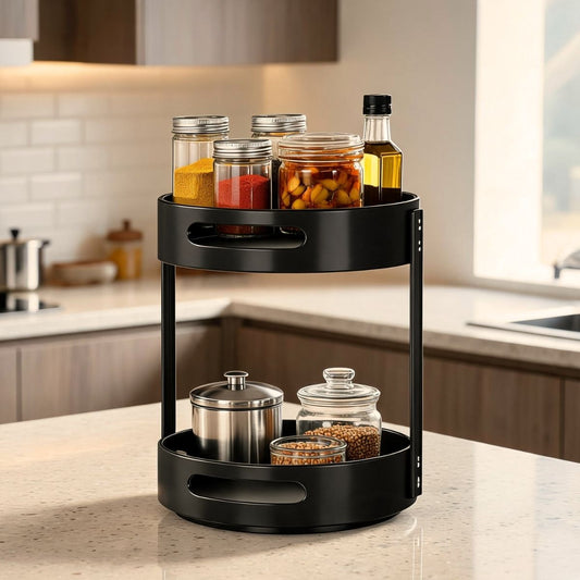 2-Tier Round 360° Kitchen Rack