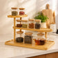 Bamboo Multi-Level Kitchen Organizer Rack