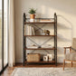 4-Tier Wood & Metal Display Rack