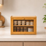 Bamboo Countertop Kitchen Cabinet with Fiber Glass-Style Finish