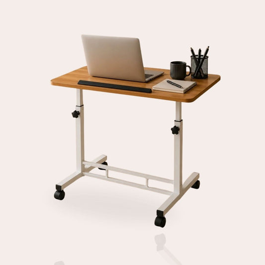 Adjustable Height Laptop Table & Standing Desk | 60–90cm | Wood + Iron