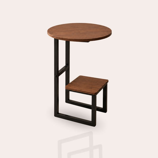 Dual-Tier G-Shaped Side Table
