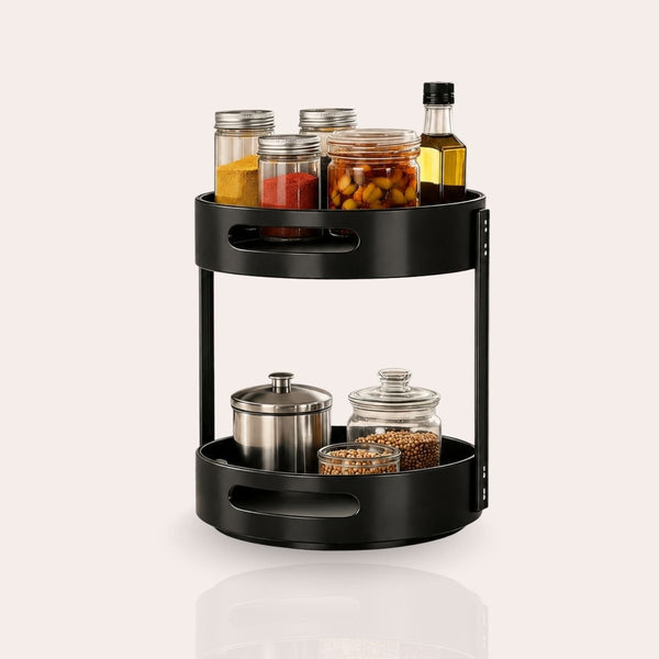 2-Tier Round 360° Kitchen Rack