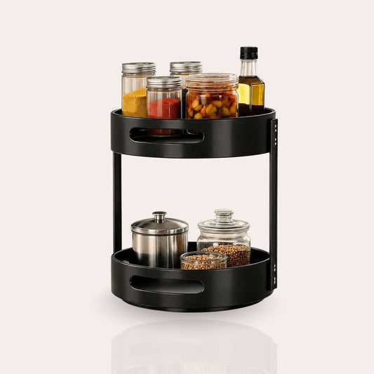 2-Tier Round 360° Kitchen Rack