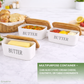 Ceramic Butter Keeper with Bamboo Lid & Knife