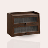 Bamboo Cabinet with Fluted Doors | Fits Under Wall Units | Spice & Cutlery Storage