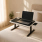 Portable Laptop Bed Station with LED Lamp & Charging