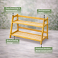 Bamboo 2-Tier Kitchen Counter Organizer Rack