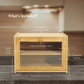Bamboo Countertop Kitchen Cabinet with Fiber Glass-Style Finish