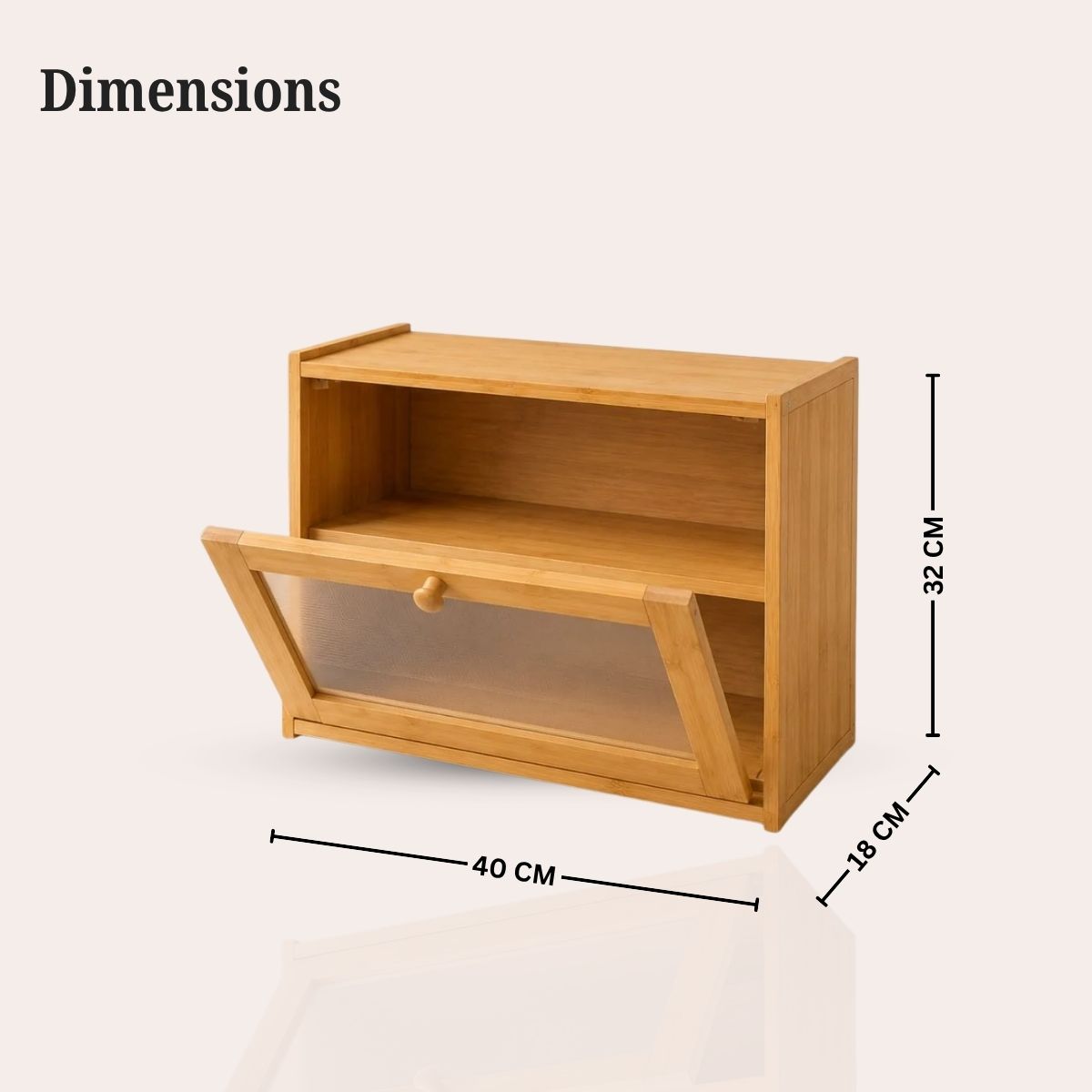 Bamboo Countertop Kitchen Cabinet with Fiber Glass-Style Finish