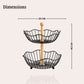 Circular Dual Tier Fruit & Vegetable Basket