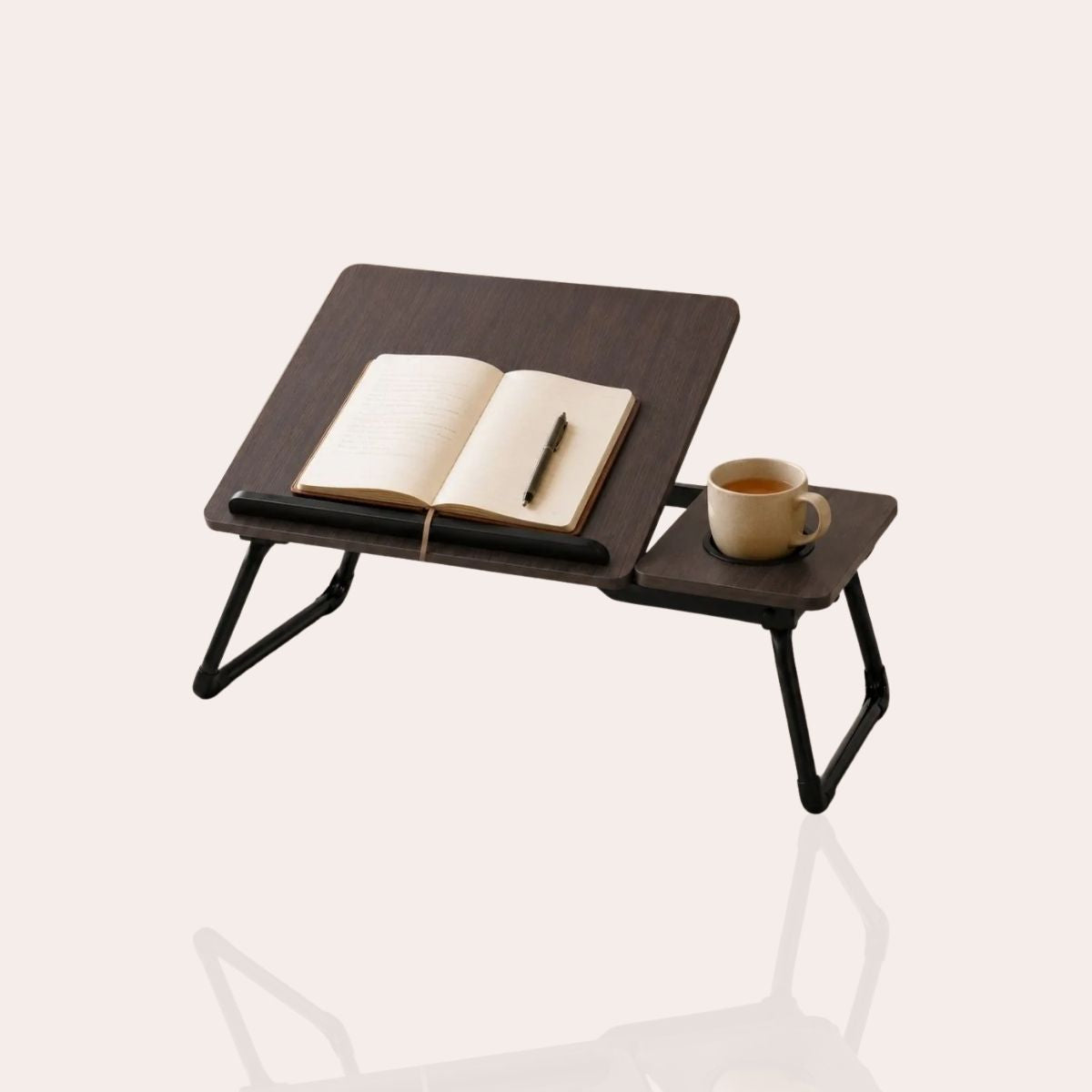 Foldable Bed Desk for Laptop & Kids Study – with Cup Holder & Tilting Tray