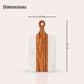 White Marble & Acacia Wood Chopping & Serving Board