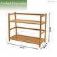 2-Tier Bamboo Countertop Rack — Kitchen, Bathroom & Desk Organizer