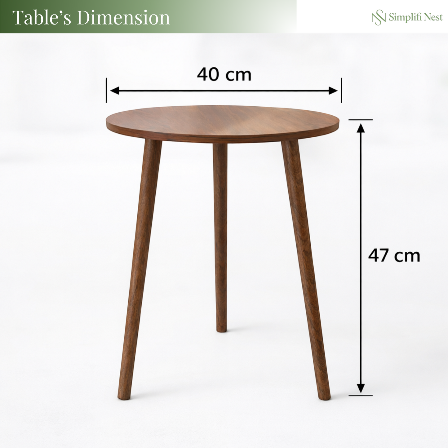 Modern Round Tripod Side Table