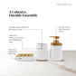 Premium 3-Piece Ceramic Bathroom Accessory Set