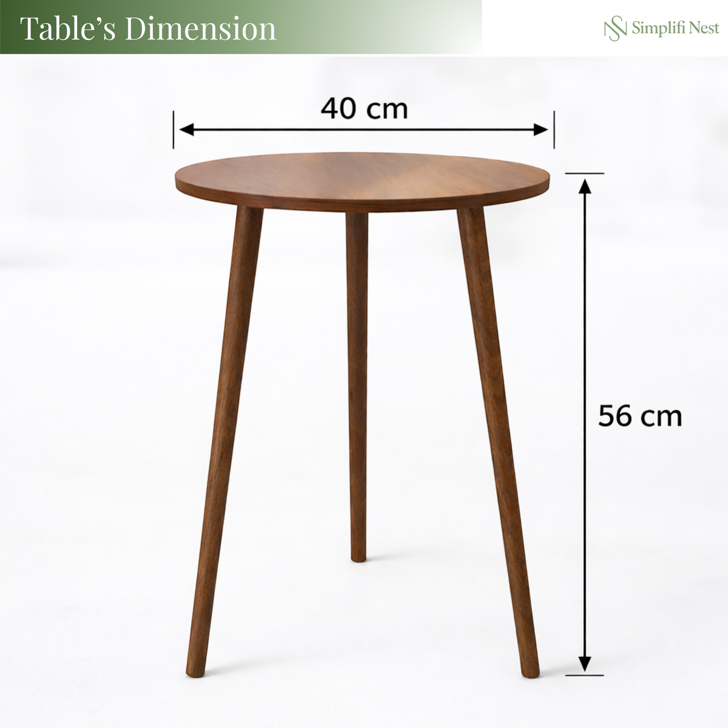 Modern Round Tripod Side Table