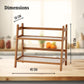 Bamboo 2-Tier Kitchen Counter Organizer Rack