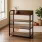 4-Tier Wood & Metal Storage Rack