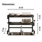 Stainless Steel Over-the-Sink Dish Rack & Bartan Stand | 65cm & 85cm | Multi-Compartment