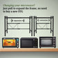 Expandable Carbon Steel Microwave & OTG Stand