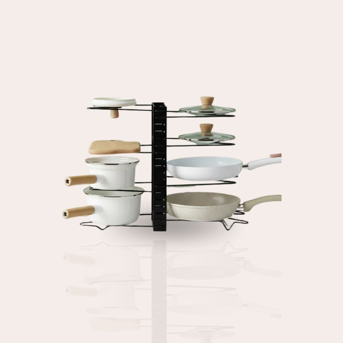 Pot & Pan Organizer Rack (4-Tier & 8-Tier)